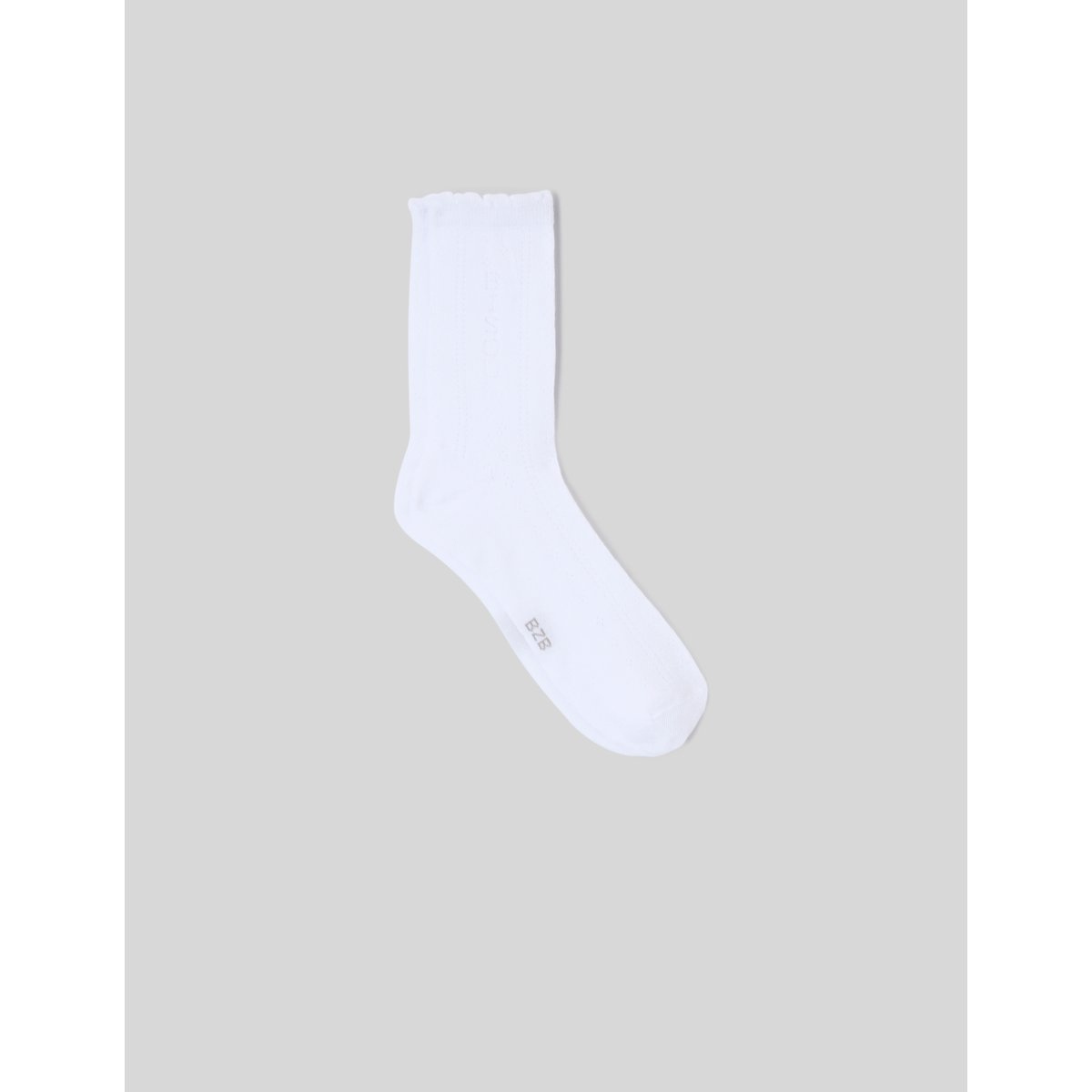 Chaussettes pointelle blanc, BZB