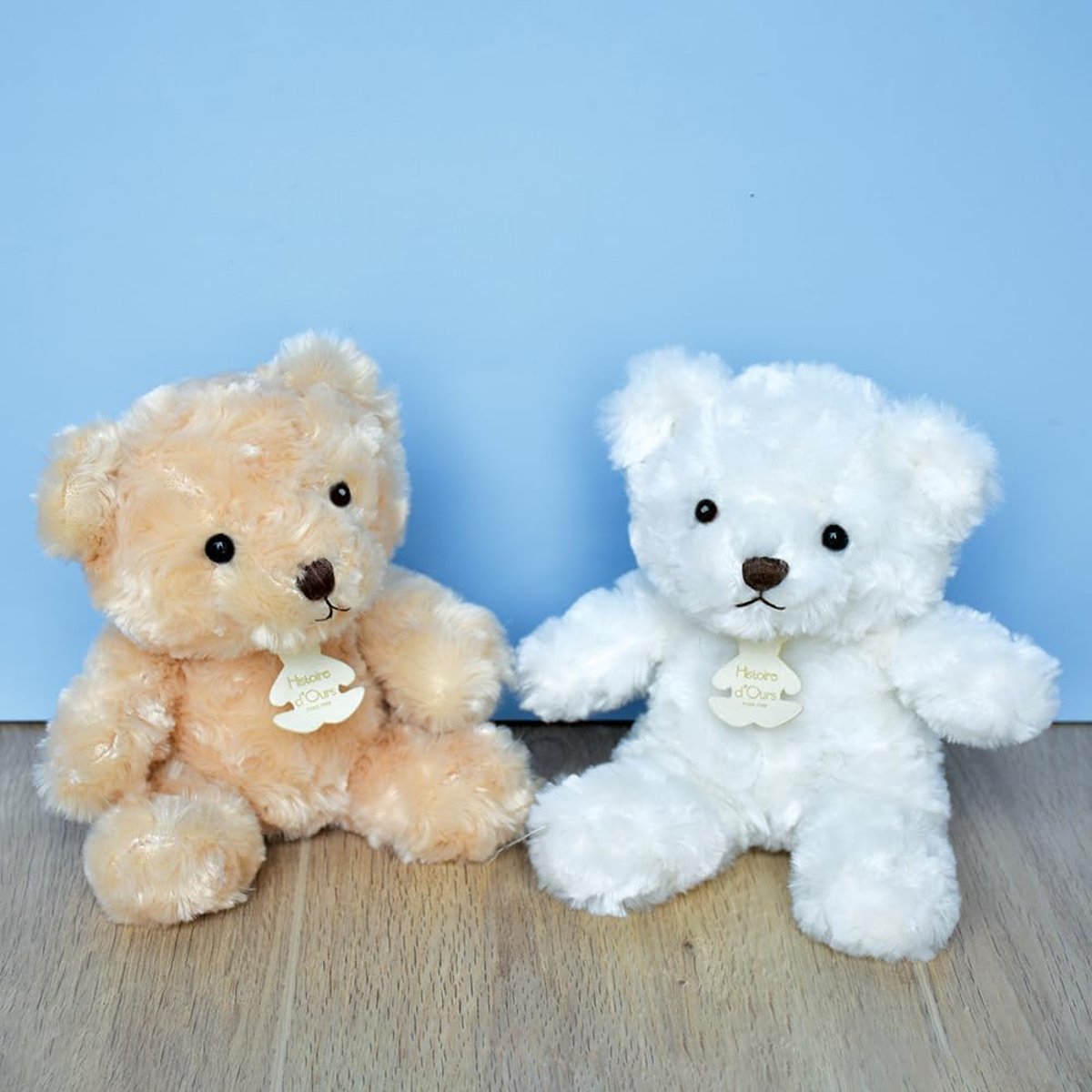 Peluche Ours Câlin 21 cm beige, HISTOIRE D'OURS