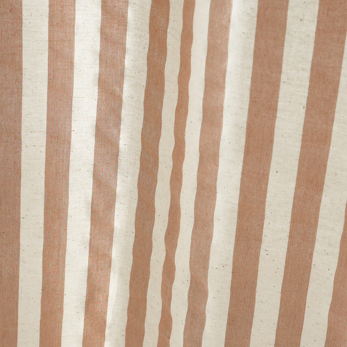 Zanzibar Yarn Dyed Stripe Voile Curtain Panel clay, PINEAPPLE ELEPHANT