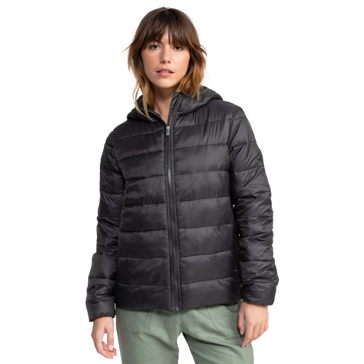 Doudoune à capuche WIND BLISS 2024. noir phantom, ROXY