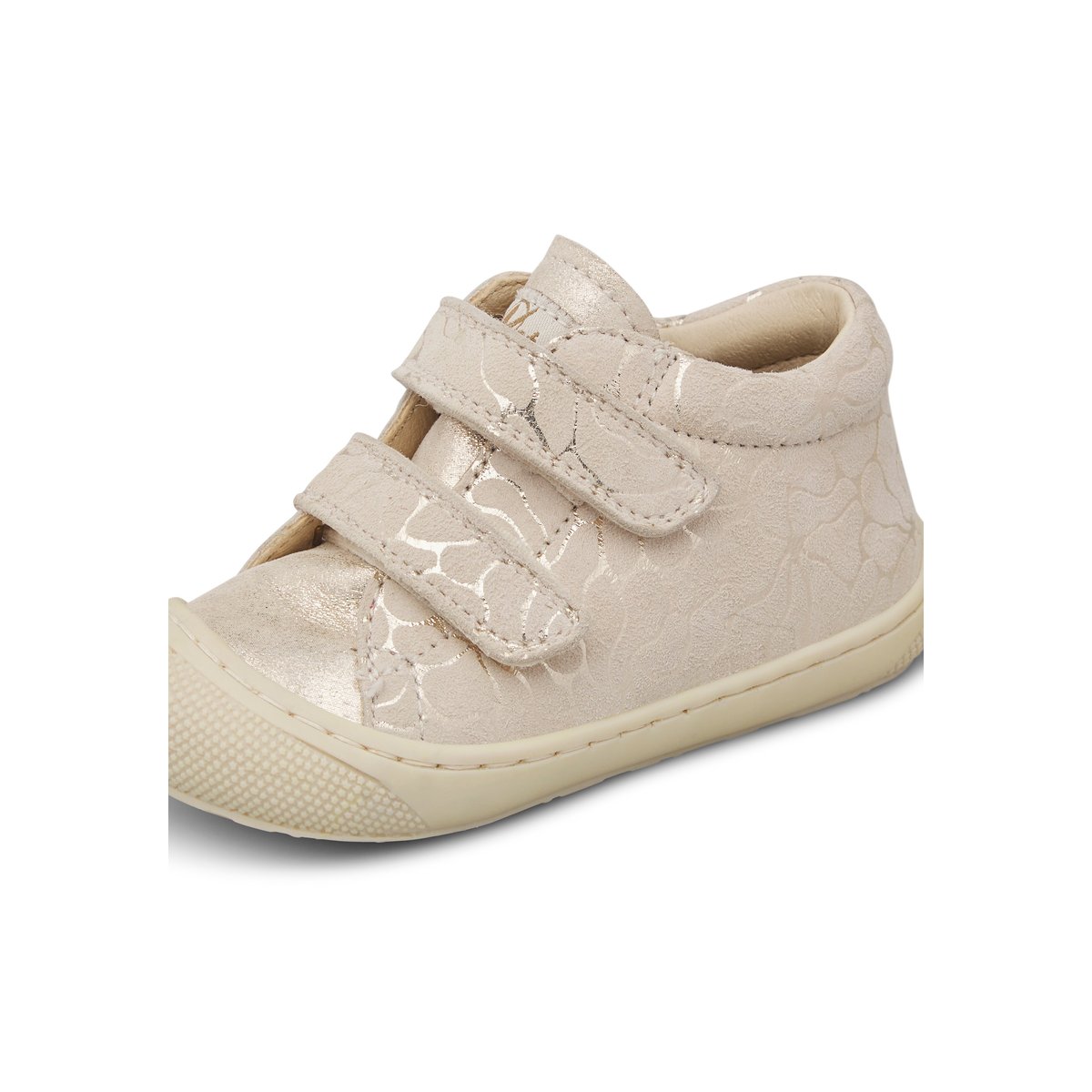 Chaussures premiers pas en suède COCOON VL beige-platin-, NATURINO