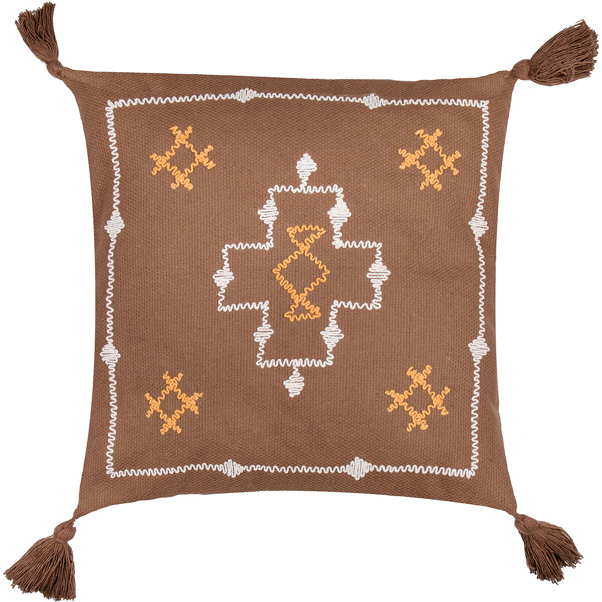 Durdle Embroidered Filled Cushion cocoa, YARD