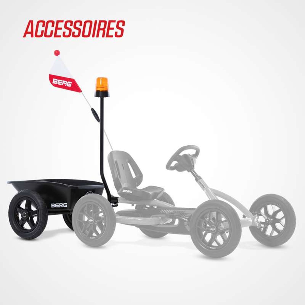 Kart à Pédales pour Enfants, 3+ Ans, Buddy red, BERG TOYS