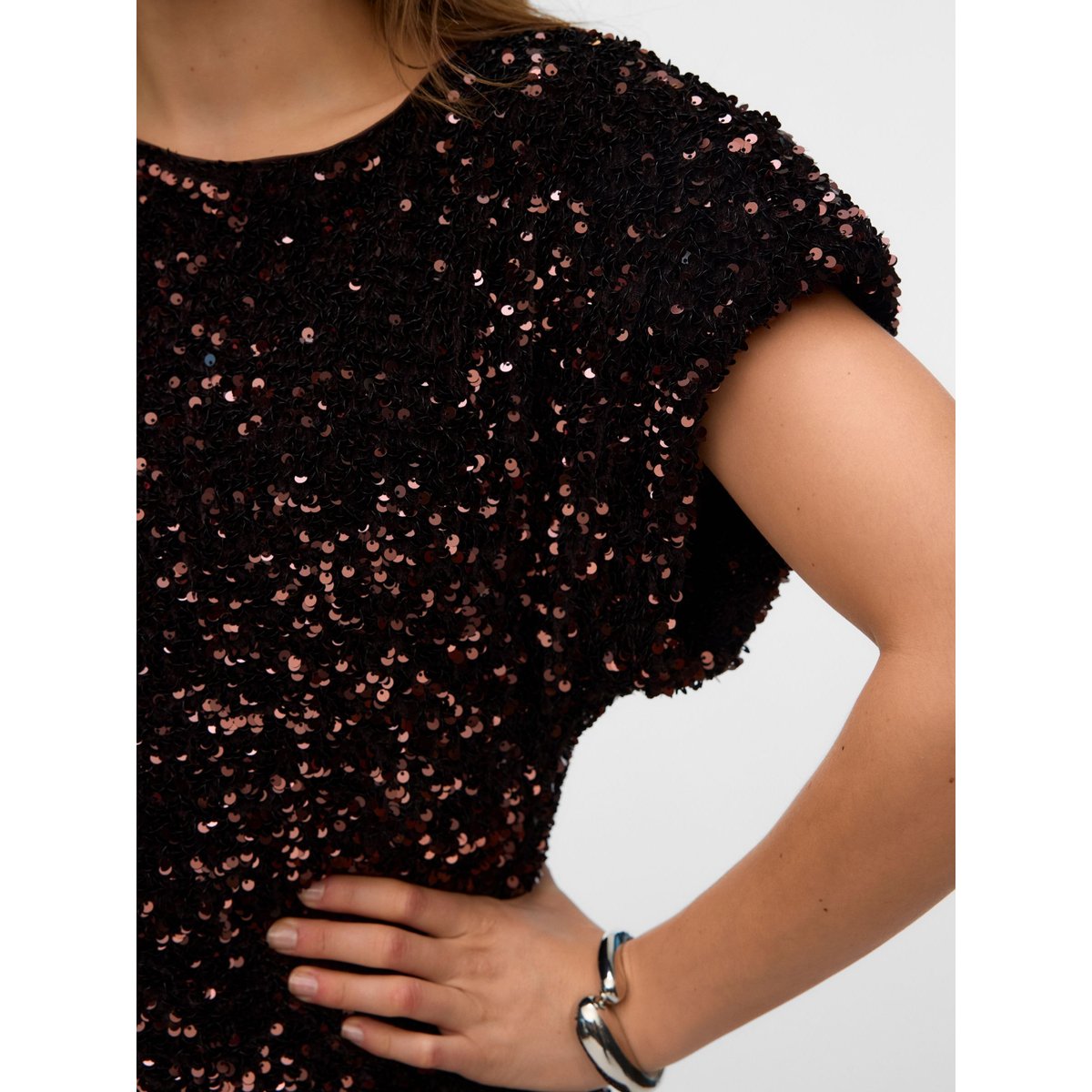 Robe marron - chocolate torte 1, VERO MODA