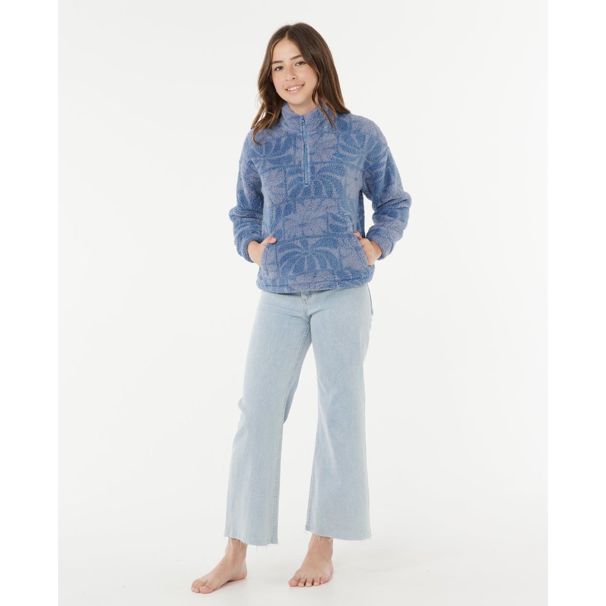 Polaire 1/4 ZIP Artist of SEARCH COCEANIC bleu, RIP CURL