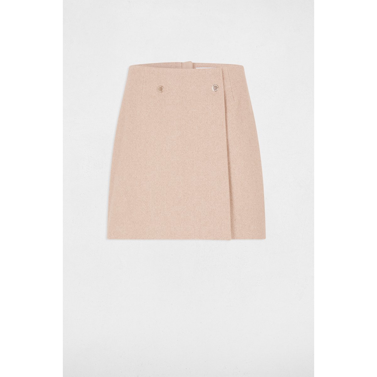Jupe courte beige moyen, MORGAN