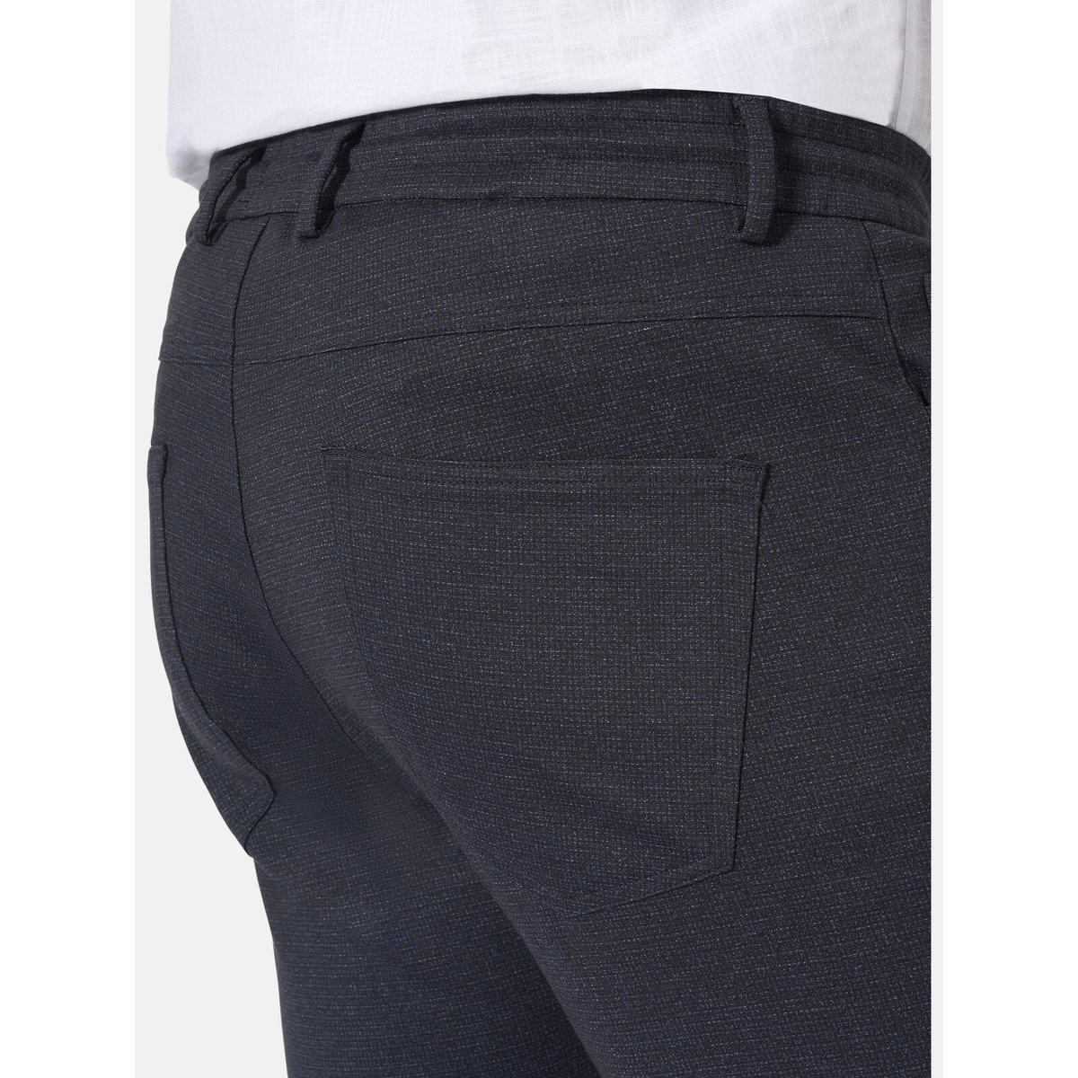 Pantalon taille basse KROSON noir, JAN VANDERSTORM