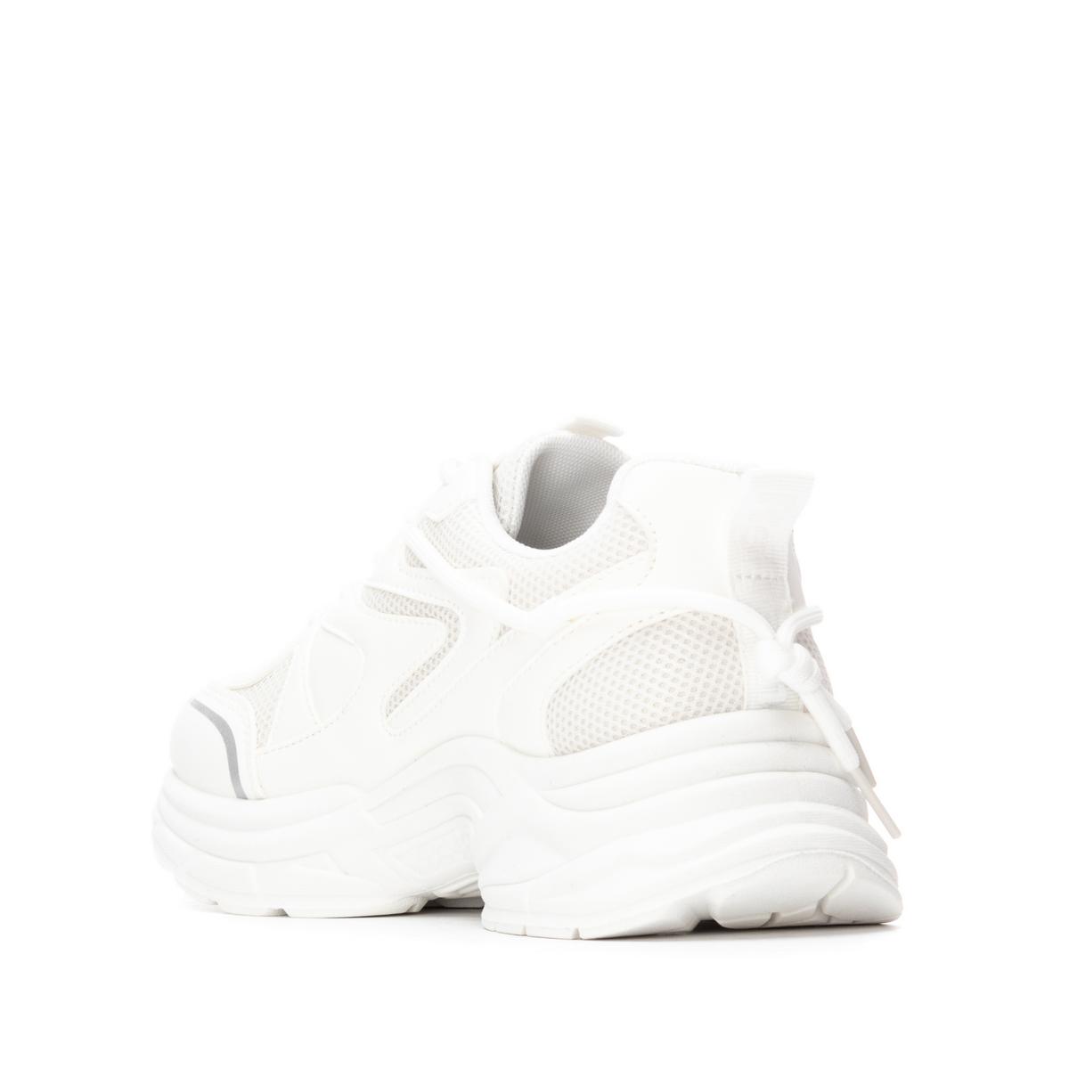 Baskets Plaine Lacets blanc, REFRESH