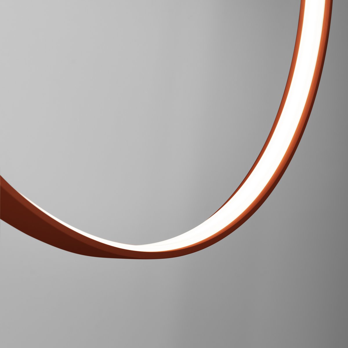 Suspension Aluminium Ocre Rouge LED 1 Rio ocre rouge, EDEN