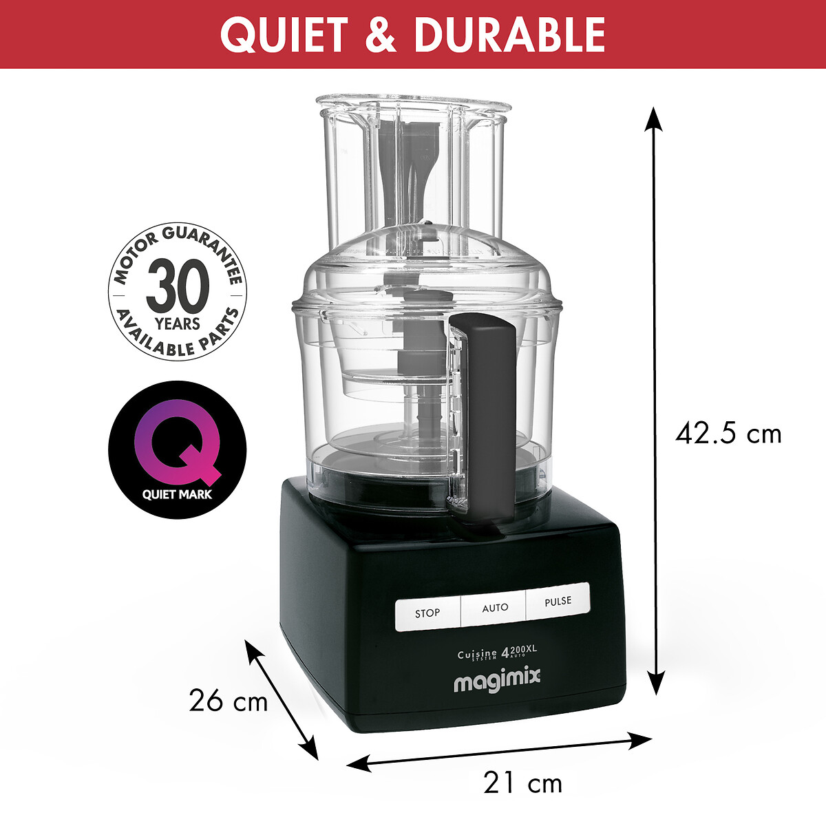 4200XL 3L Food Processor black, MAGIMIX
