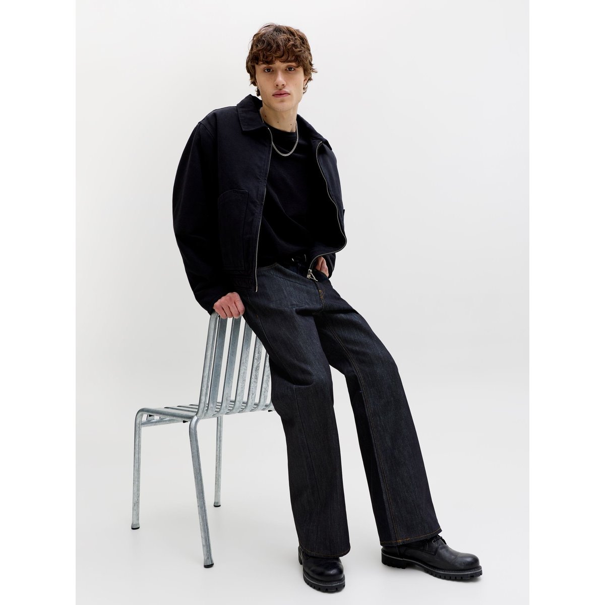 Jean Coupe Évasée blue denim, JACK & JONES