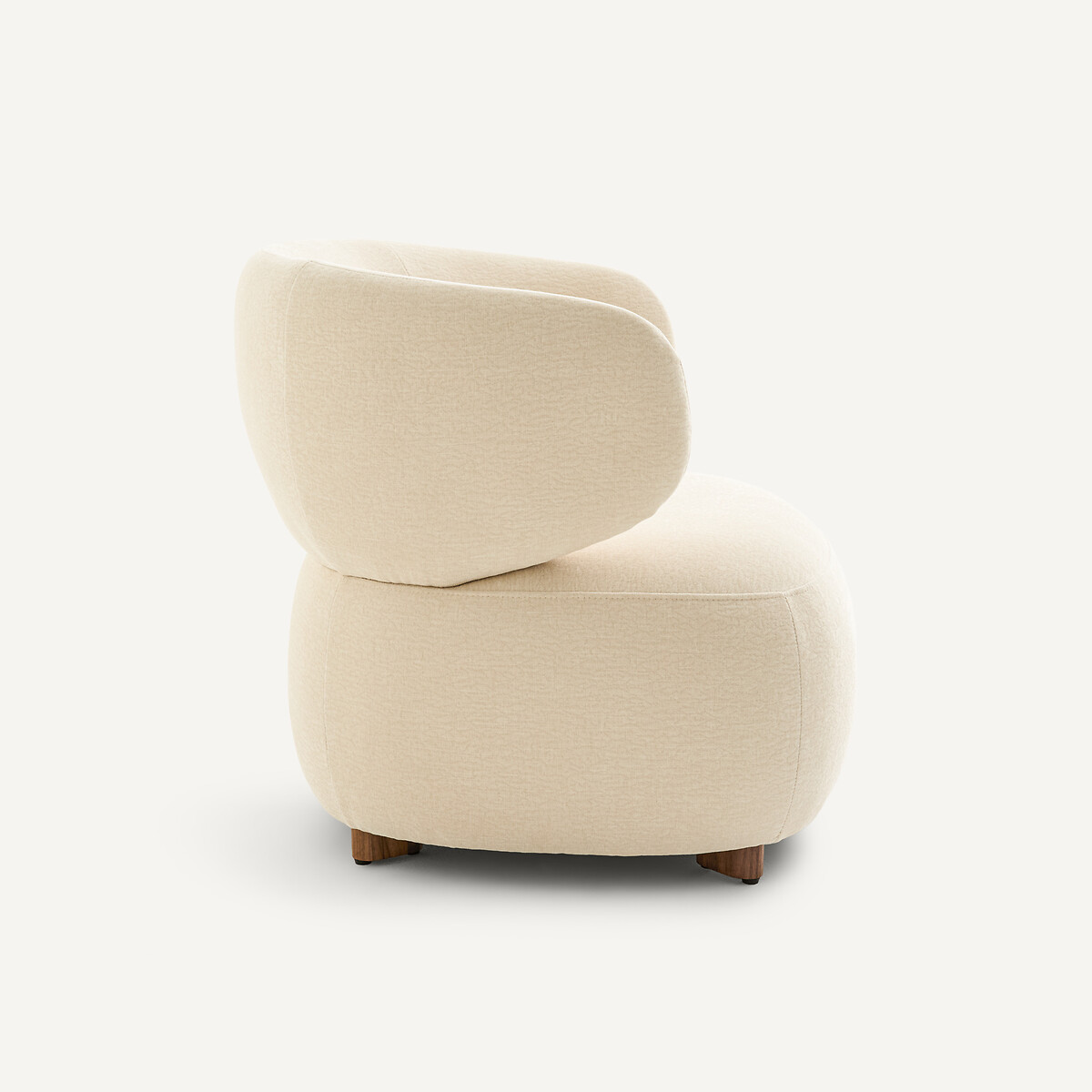 Sillón de terciopelo con relieve, MODALIE, diseño de Emmanuel Gallina crudo, EMMANUEL GALLINA X AM.PM
