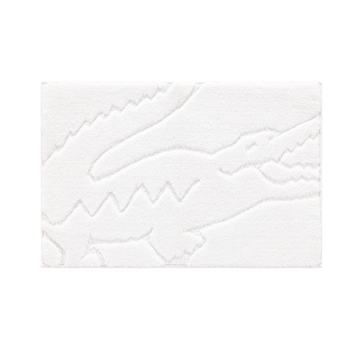 Tapis de bain en synthétique, L HÉRITAGE white, LACOSTE HOME