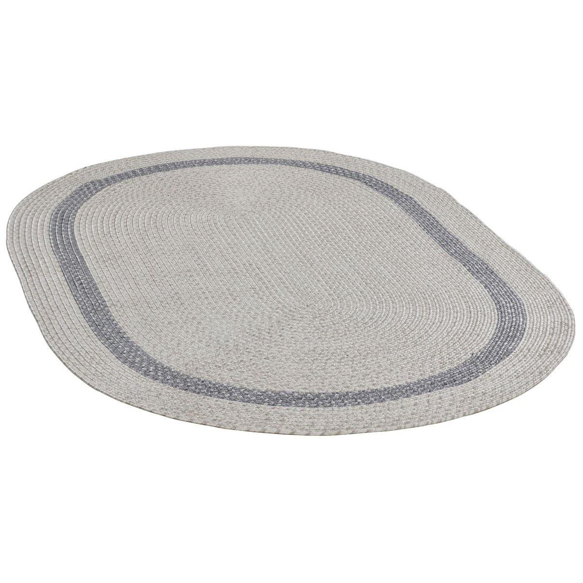Tapis Salon BENITO - oval 130x190 cm, aussi d'éxterieur crème, GINO FALCONE