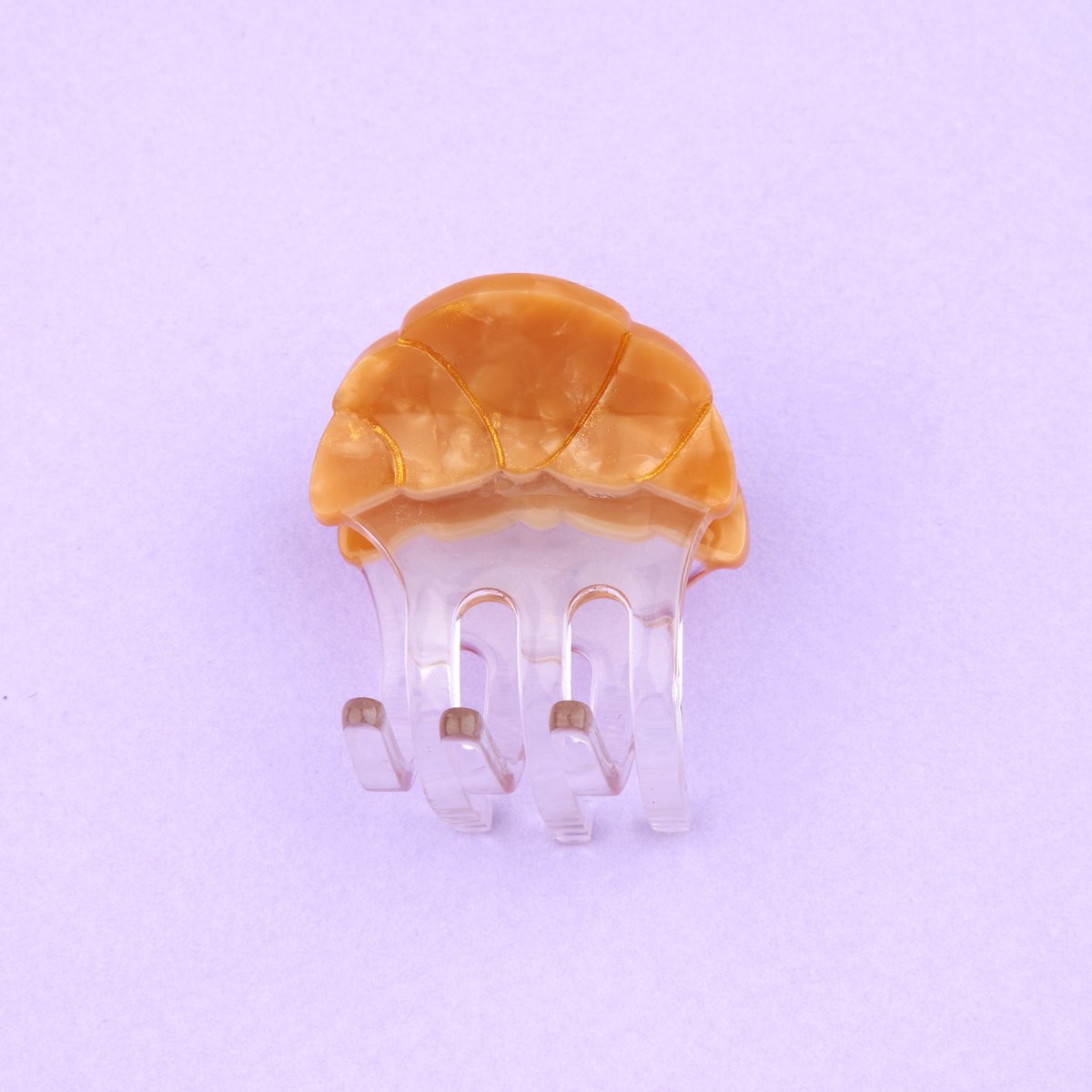 Mini pince à cheveux CROISSANT beige, COUCOU SUZETTE