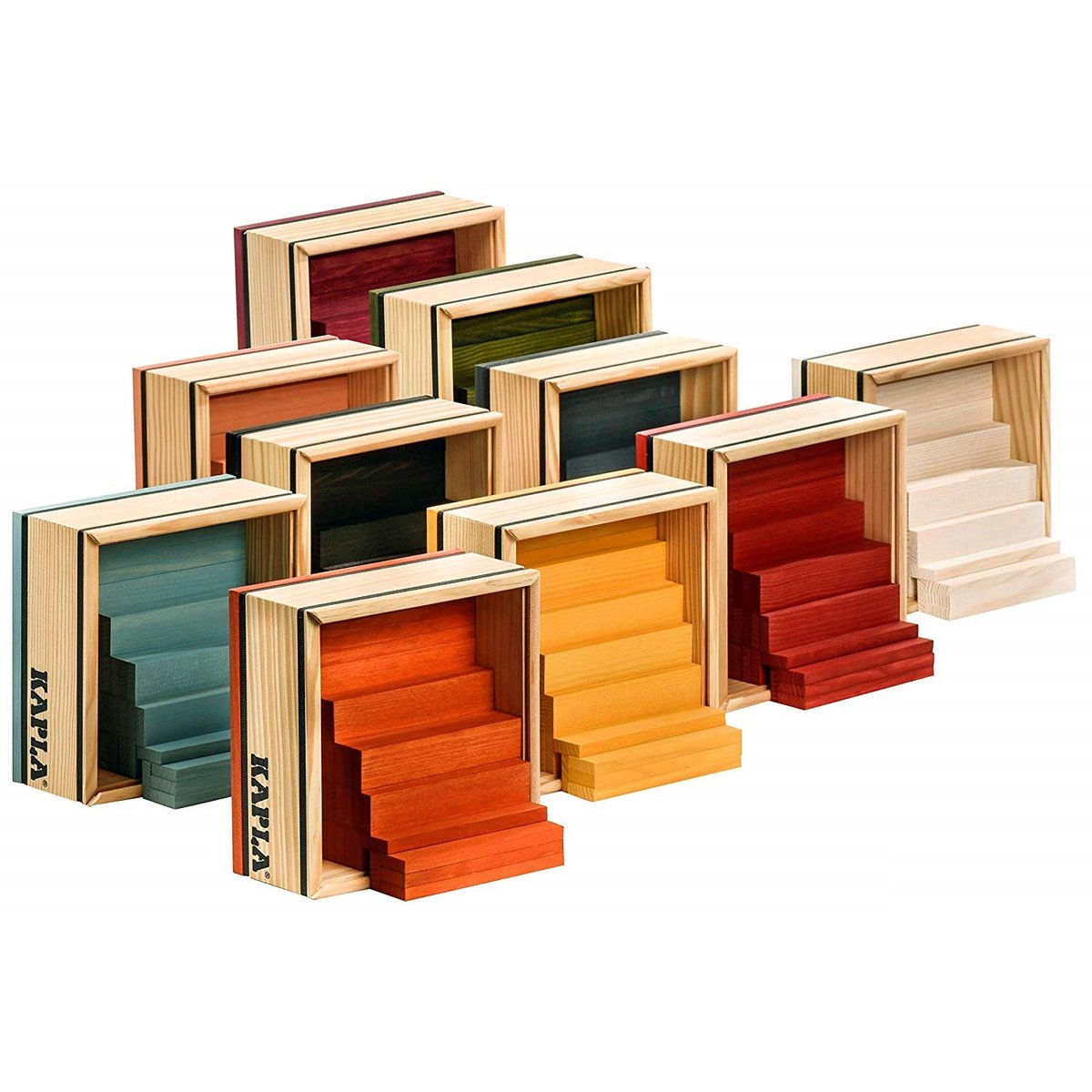 Coffret Kapla 40 planchettes bleu foncé, KAPLA