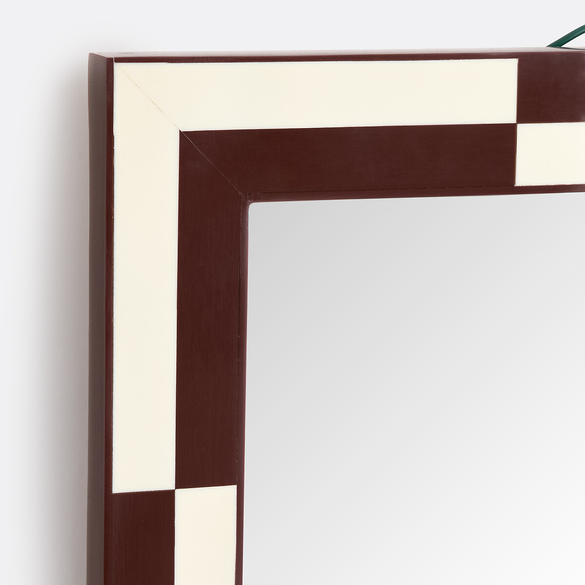 Espejo rectangular, 50 x 70 cm, LOUMIA burdeos/blanco, LA REDOUTE INTERIEURS