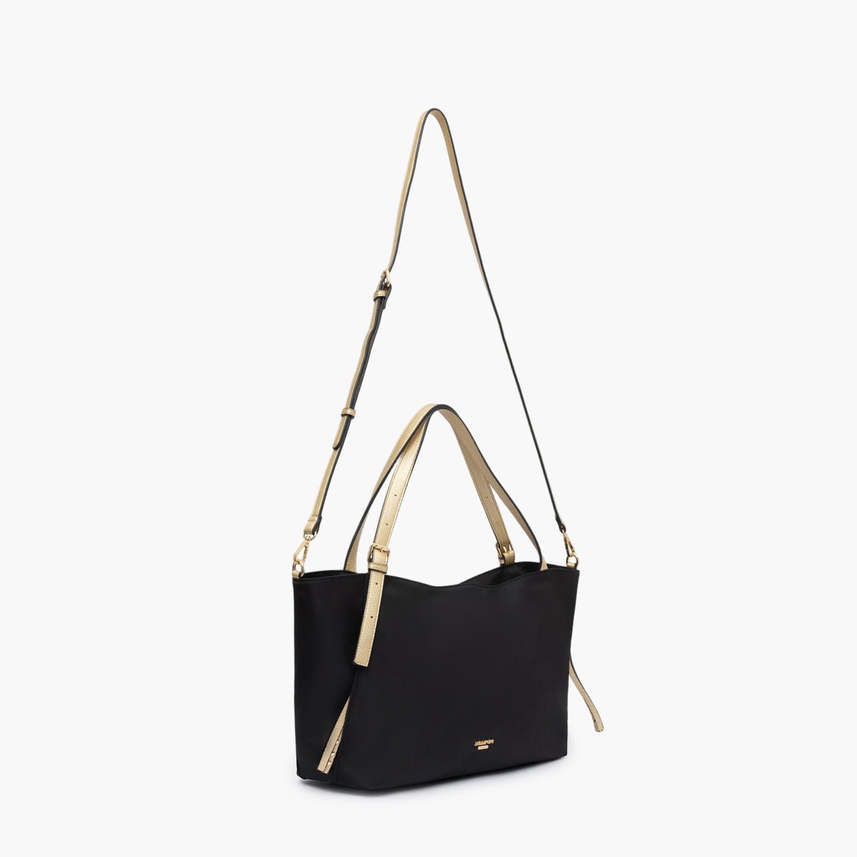 Grand sac shopper L en nylon  Teralia noir,doré, LOLLIPOPS