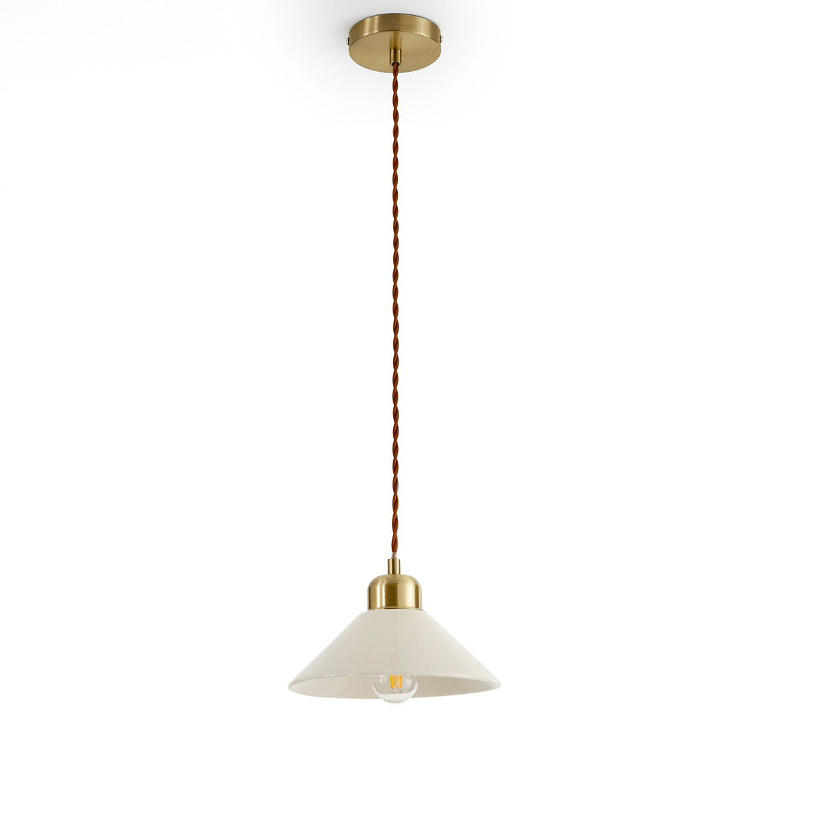 Festonia scalloped metal ceiling light La Redoute Interieurs La Redoute