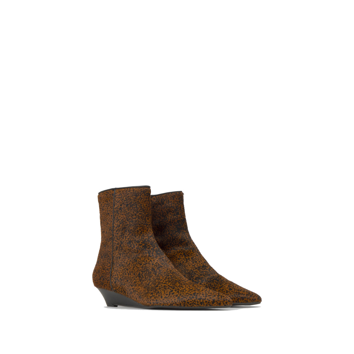 Bottines compensées en cuir TATIANA caramel, CASTANER