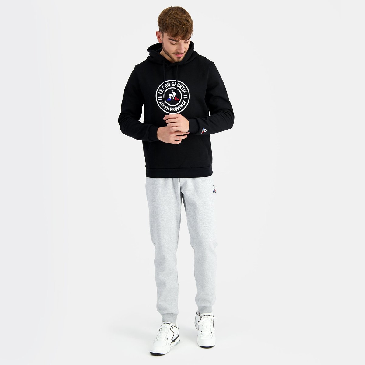 Sweat à capuche Unisexe City noir, LE COQ SPORTIF