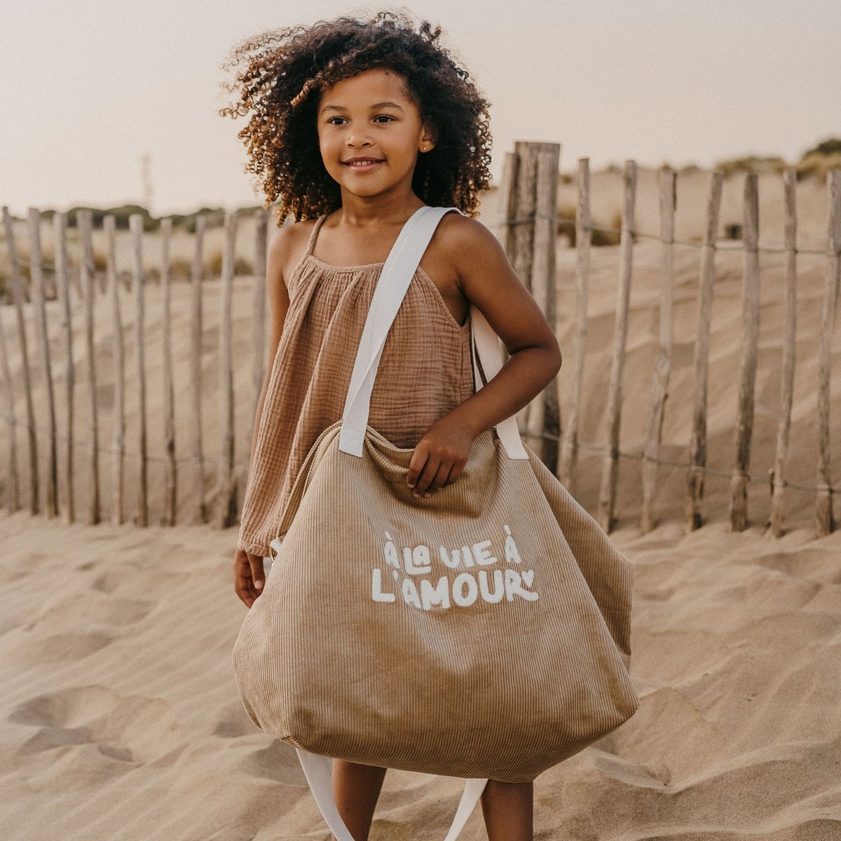 Sac cabas XL velours beige, ZAKUW