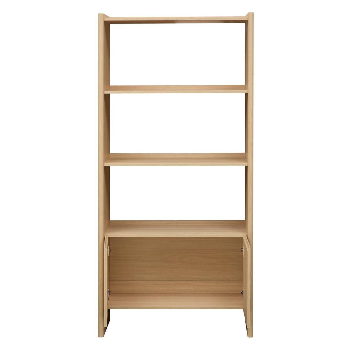 Bibliothèque rectangulaire avec portes JOHN beige, ATMOSPHERA