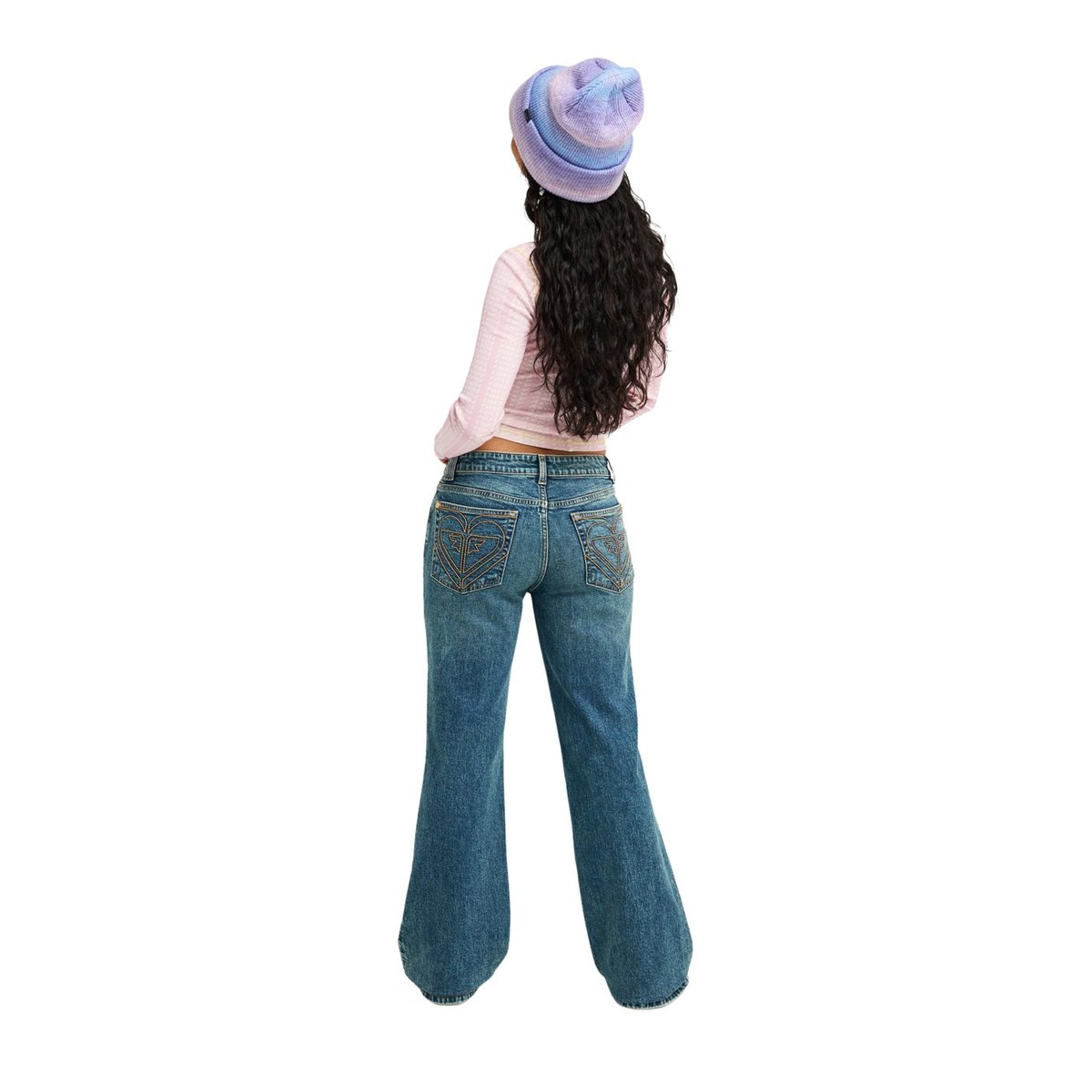 Jean denim loose FLIPSIDE FLARE. bleu surf wash sandy, ROXY