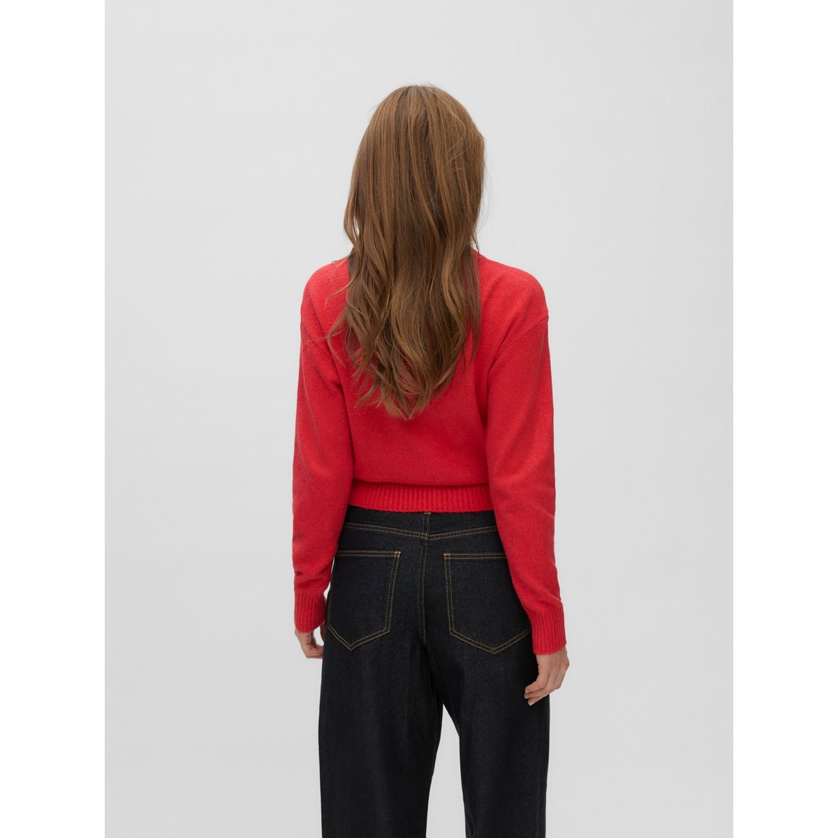 Pull En Maille high risk red 1, VERO MODA