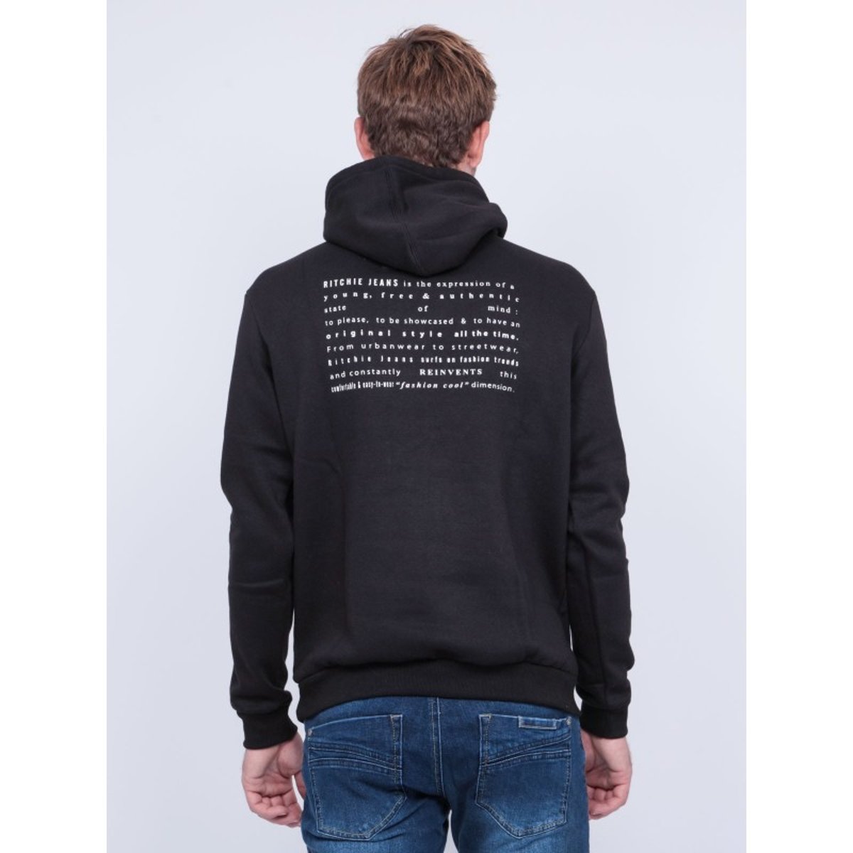 Sweat Capuche Wylder noir, RITCHIE