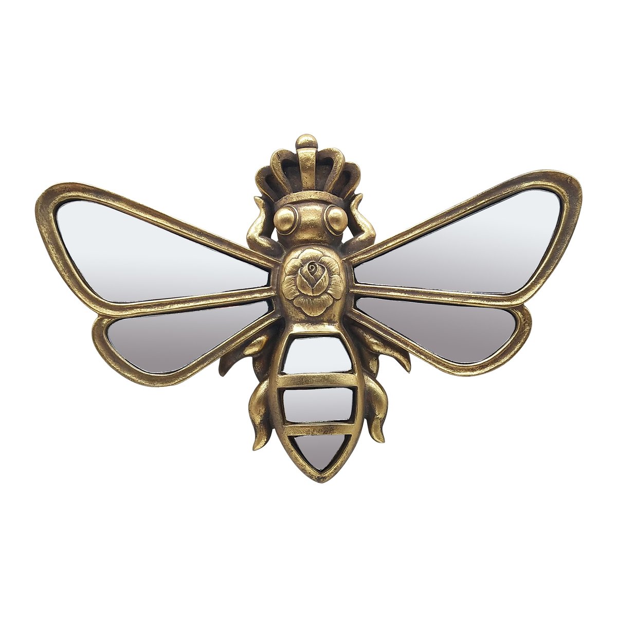 Déco murale abeille 25x16,5cm or, EMDE