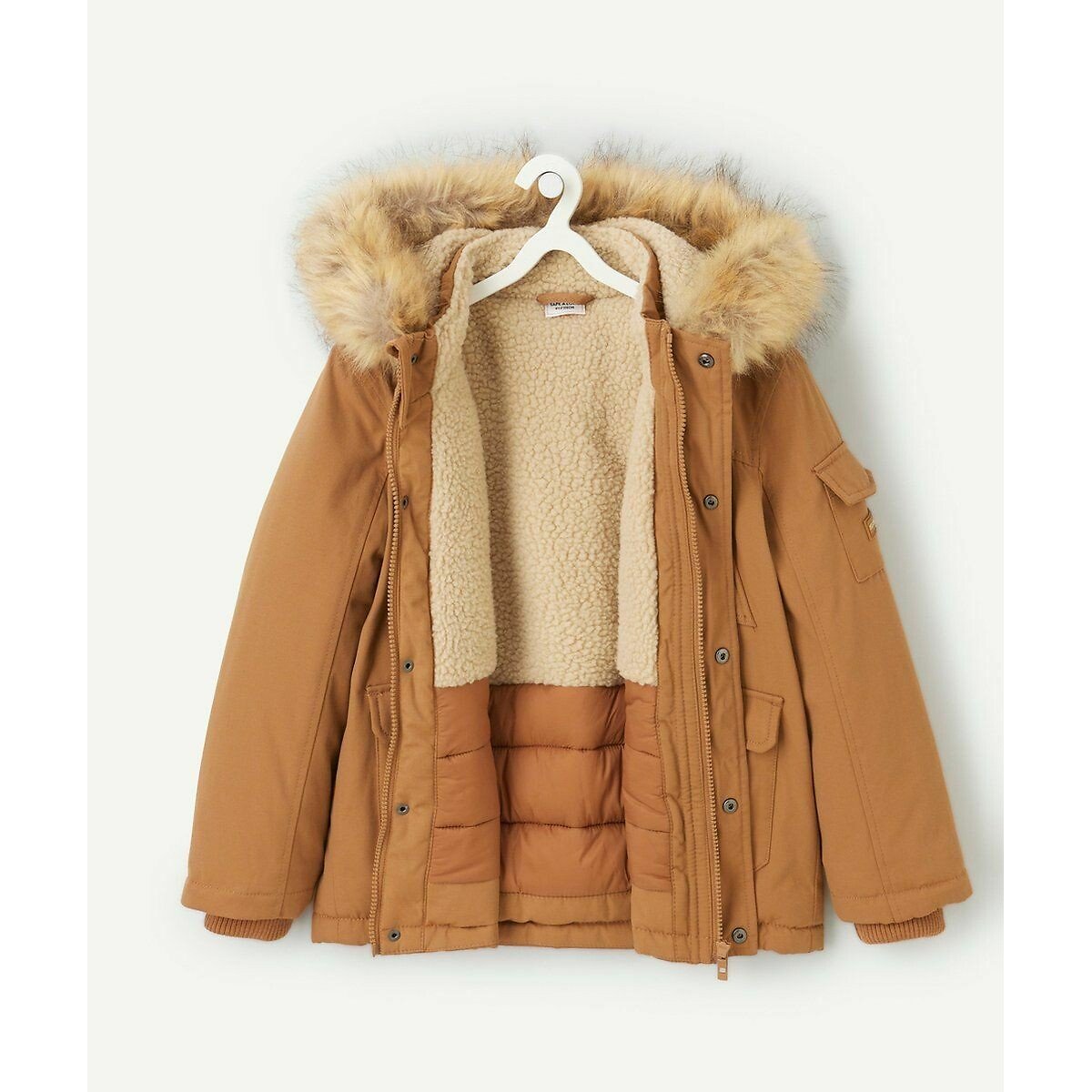 Hooded Parka brown, TAPE A L'OEIL