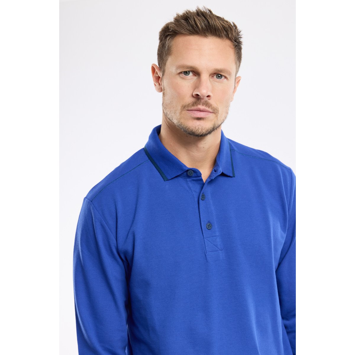 Polo en coton piqué etoile, ARMOR-LUX