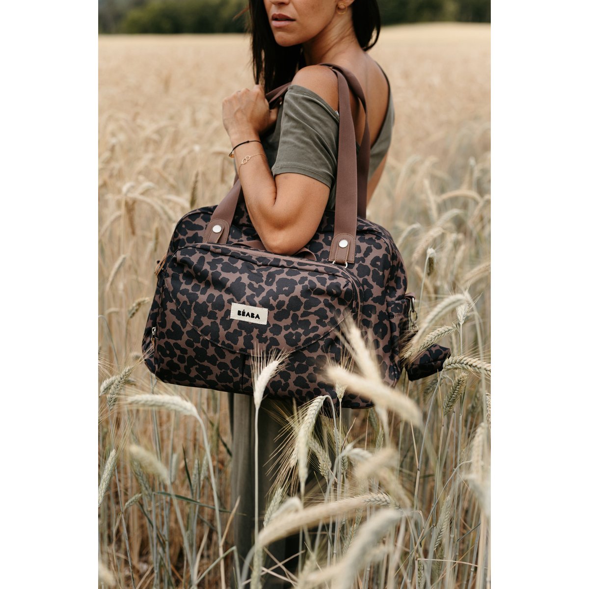 Sac à langer iconique grand volume 23 L GENEVE leopard, BEABA