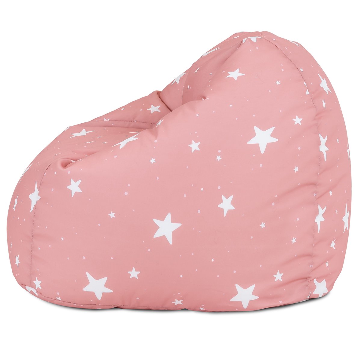 Pouf fauteuil imprimé pour enfants Oeko-Tex® rose pastel, BEAN BAG BAZAAR