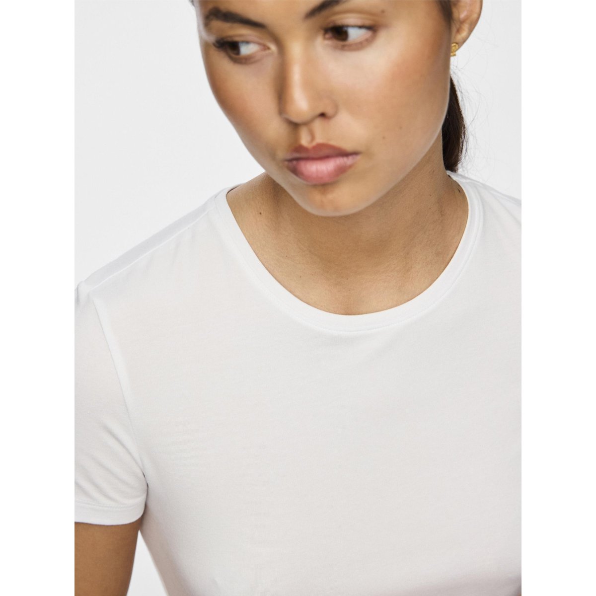 T-Shirt bright white, PIECES