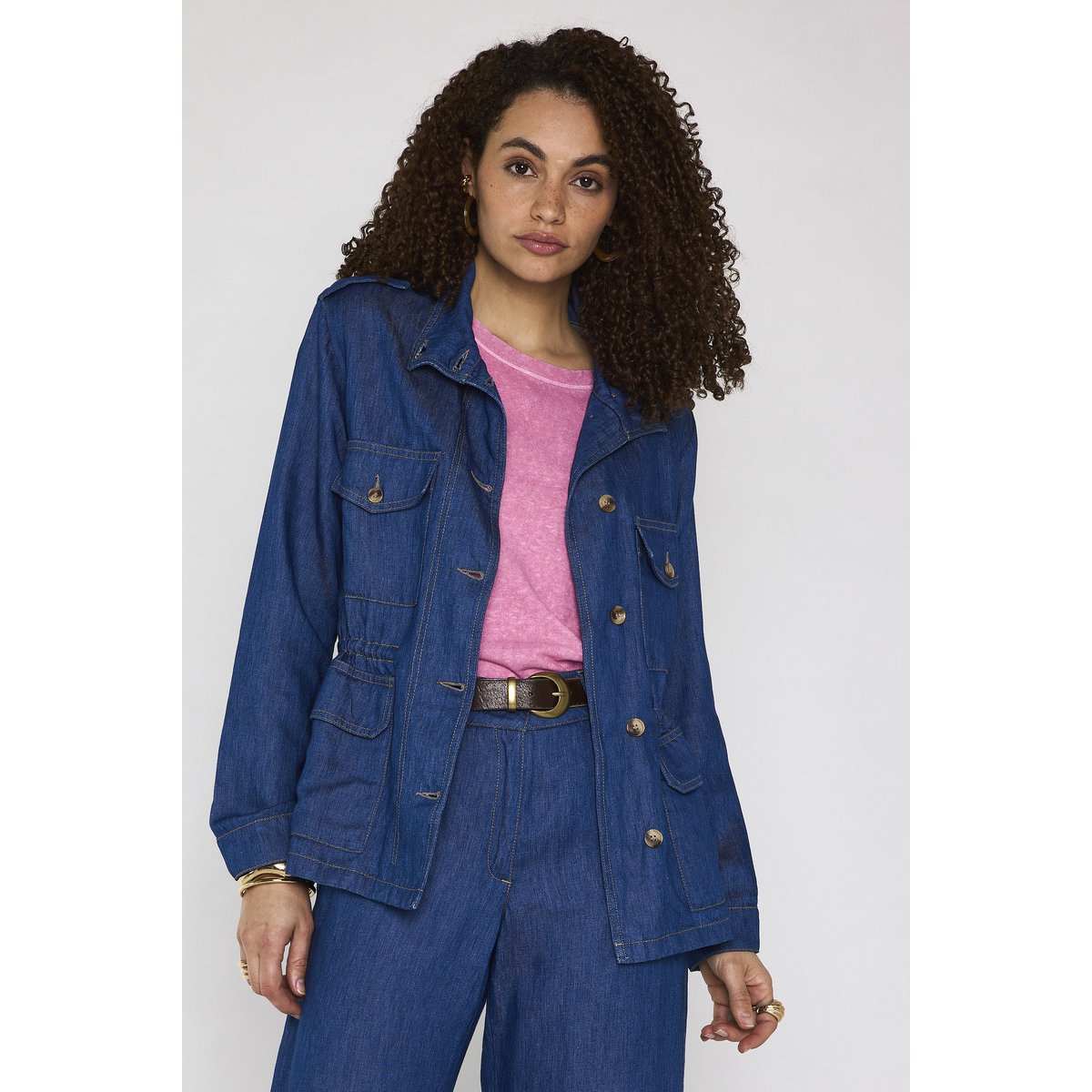 Veste à manches longues en jean CLAIRE denim brut, Maison 123
