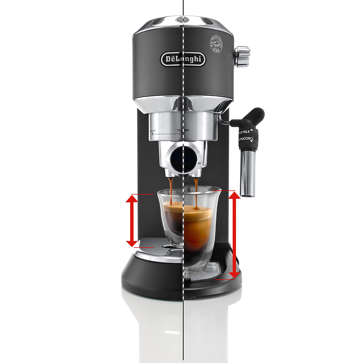Expresso pompe ultra-compacte Dedica EC695.BK noir, DELONGHI