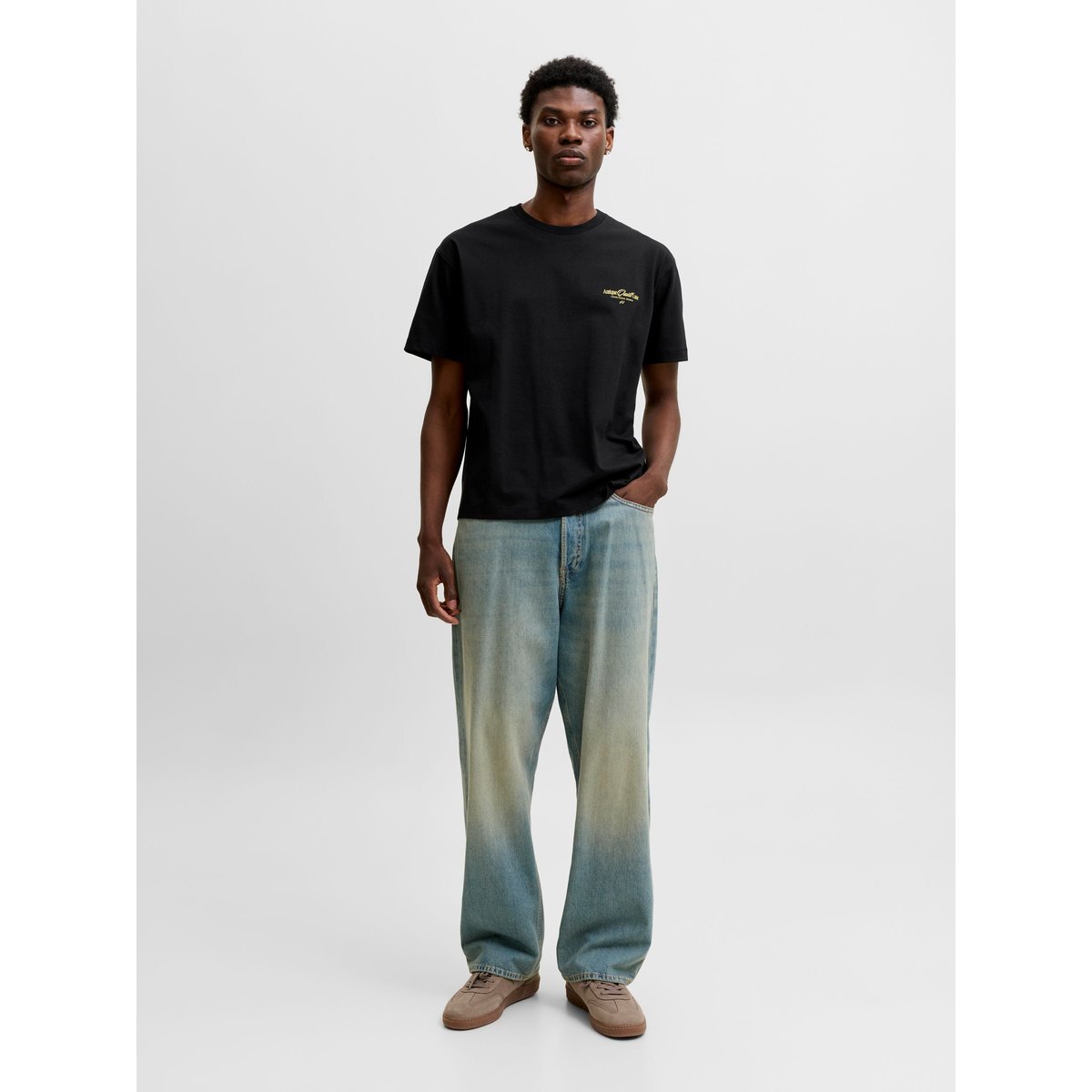 T-Shirt noire - black, JACK & JONES