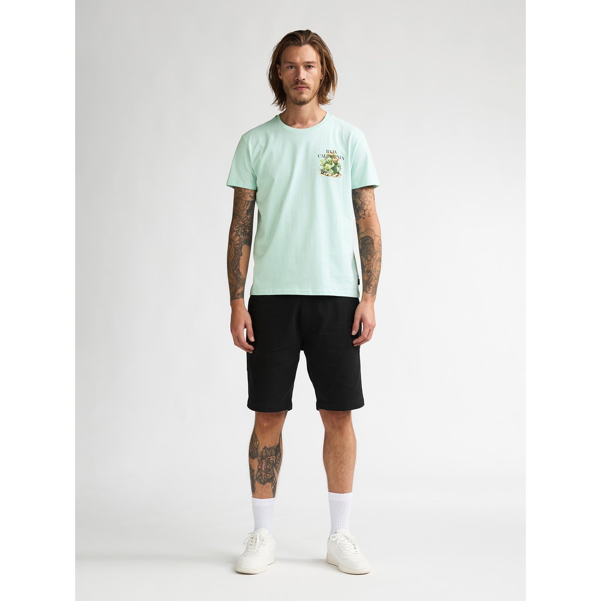 T-shirt dos imprimé magma vert cool mint, PETROL INDUSTRIES