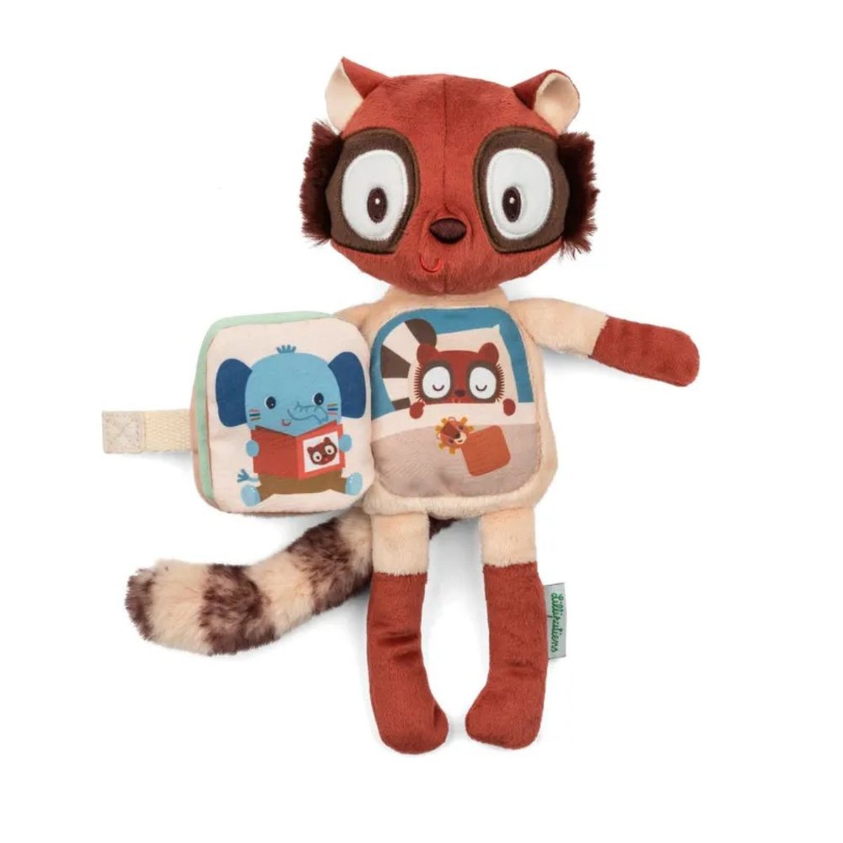 Peluche phosphorescente avec livre en tissu Elvis couleur unique, LILLIPUTIENS