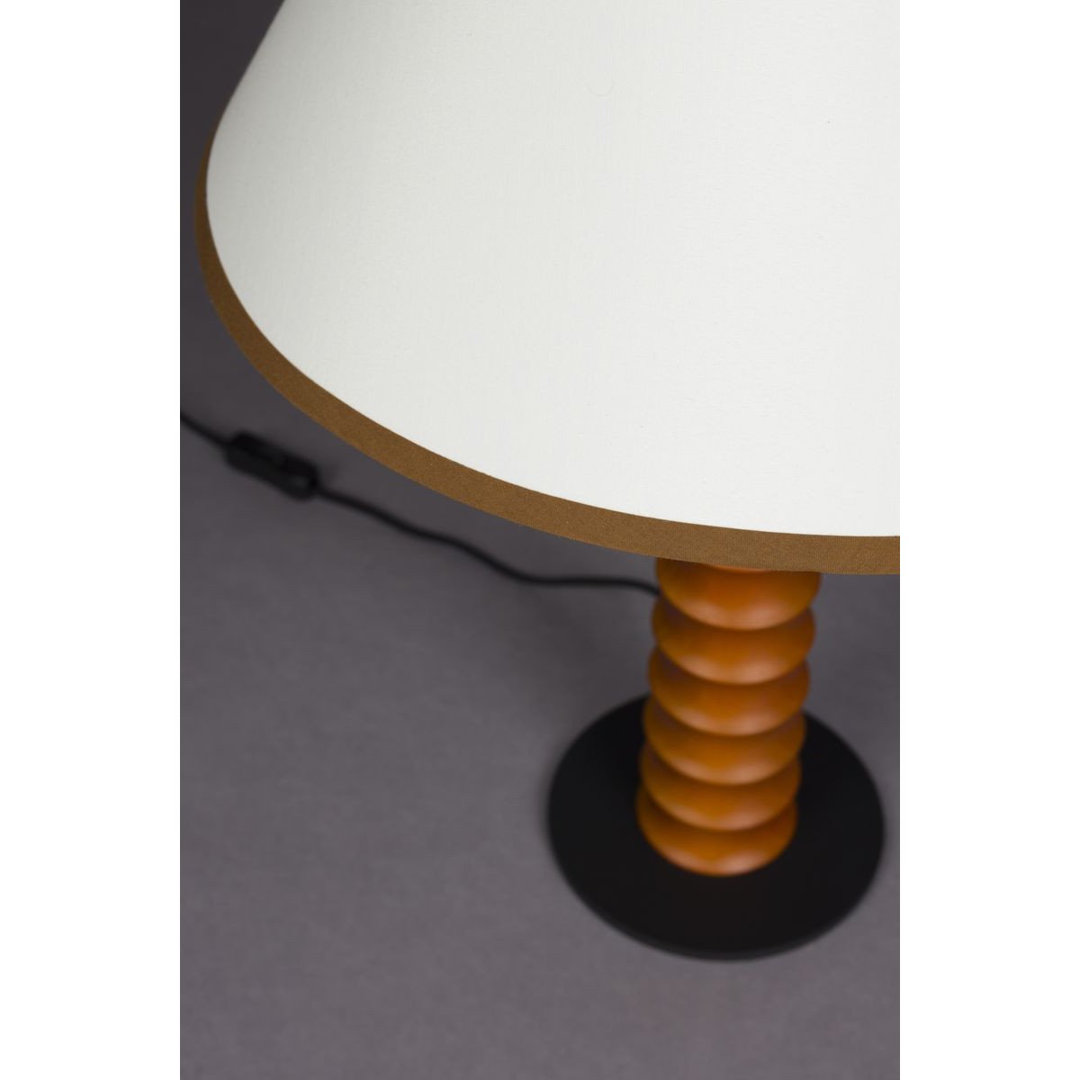 Lampe design en bois bohème marron, DUTCHBONE