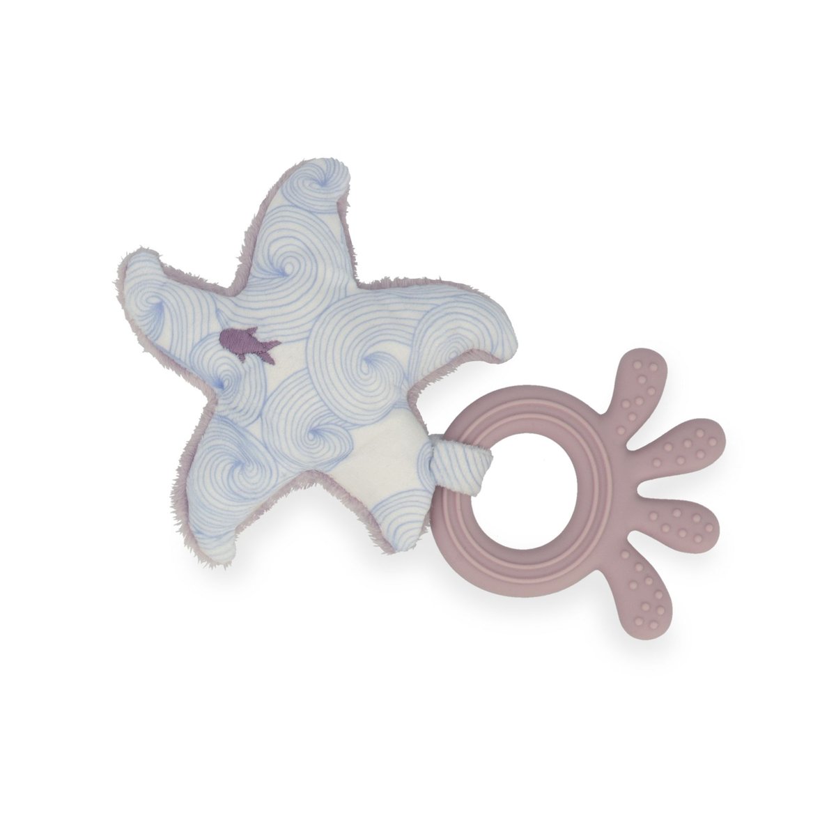 Anneau de dentition en silicone Etoile de mer violet, KALOO