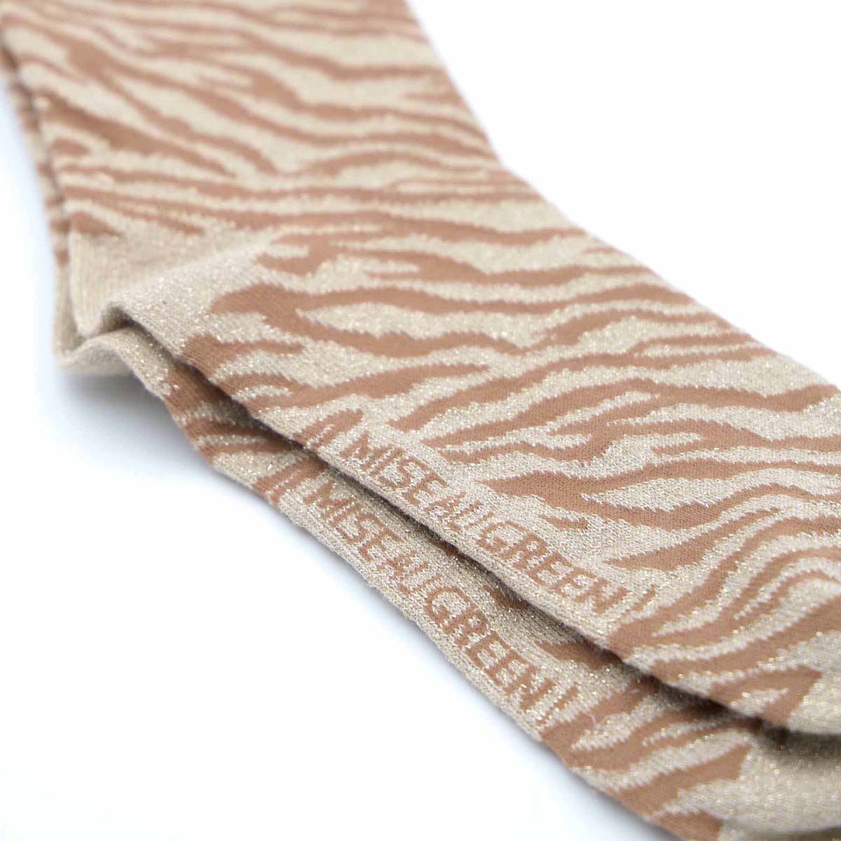 Chaussettes zèbre Gordon ecru, MISE AU GREEN