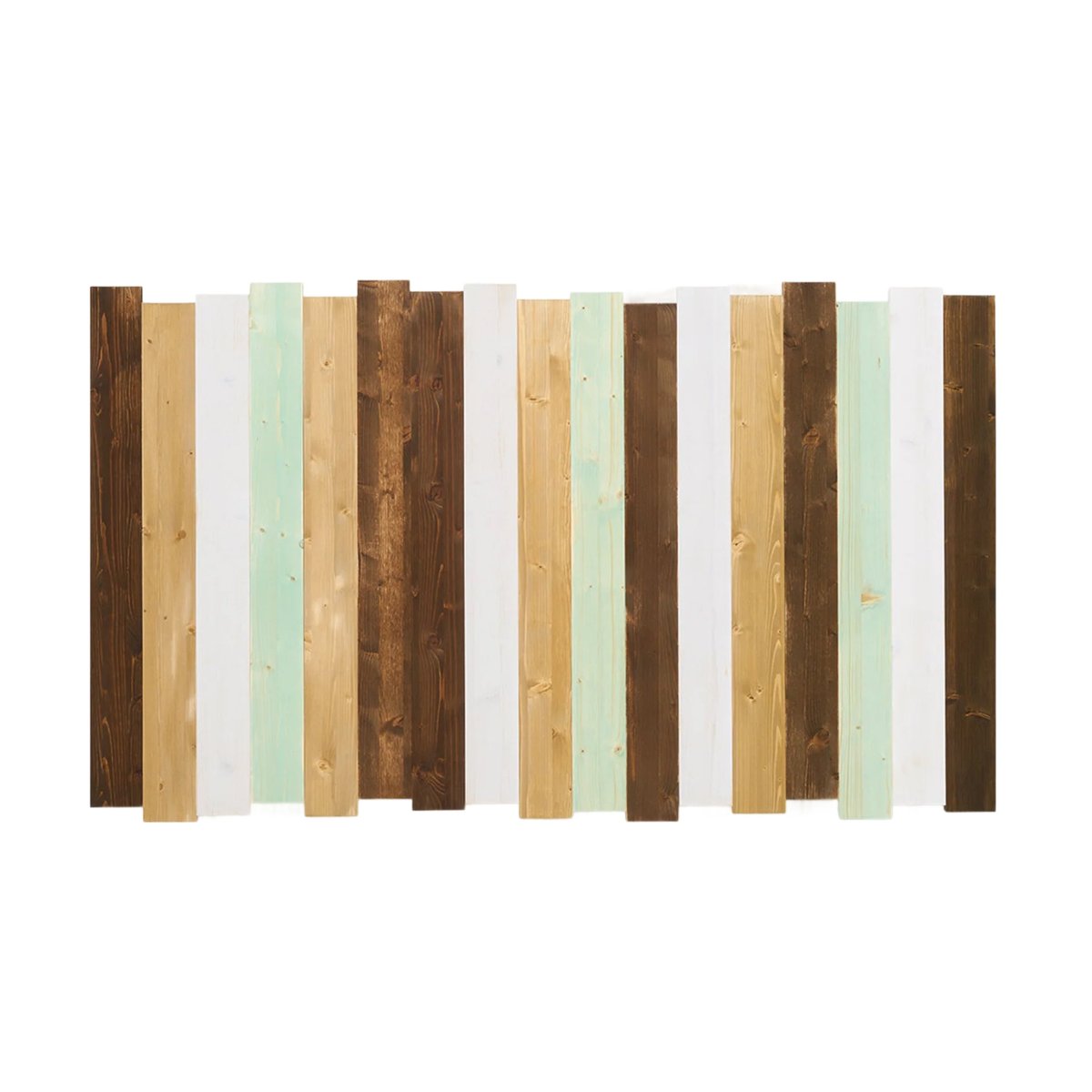Tête de lit sapin massif multicolore 190 cm - DAKARI couleur unique, HANNUN