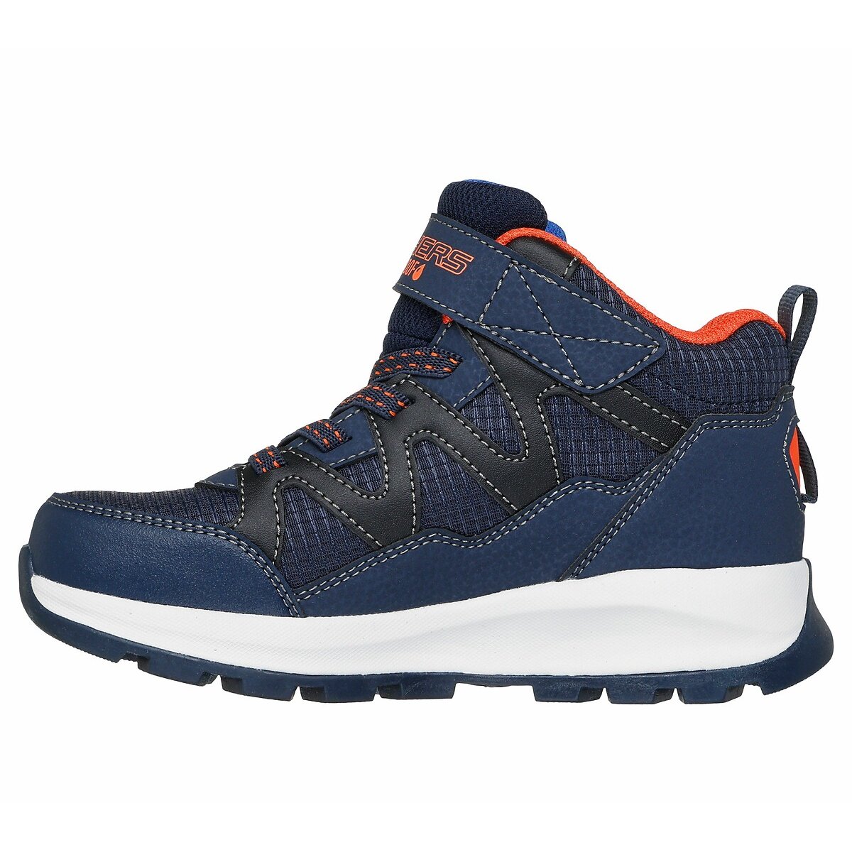 Kids Storm Blazer Trainers: Drizzle Squad navy/orange, SKECHERS