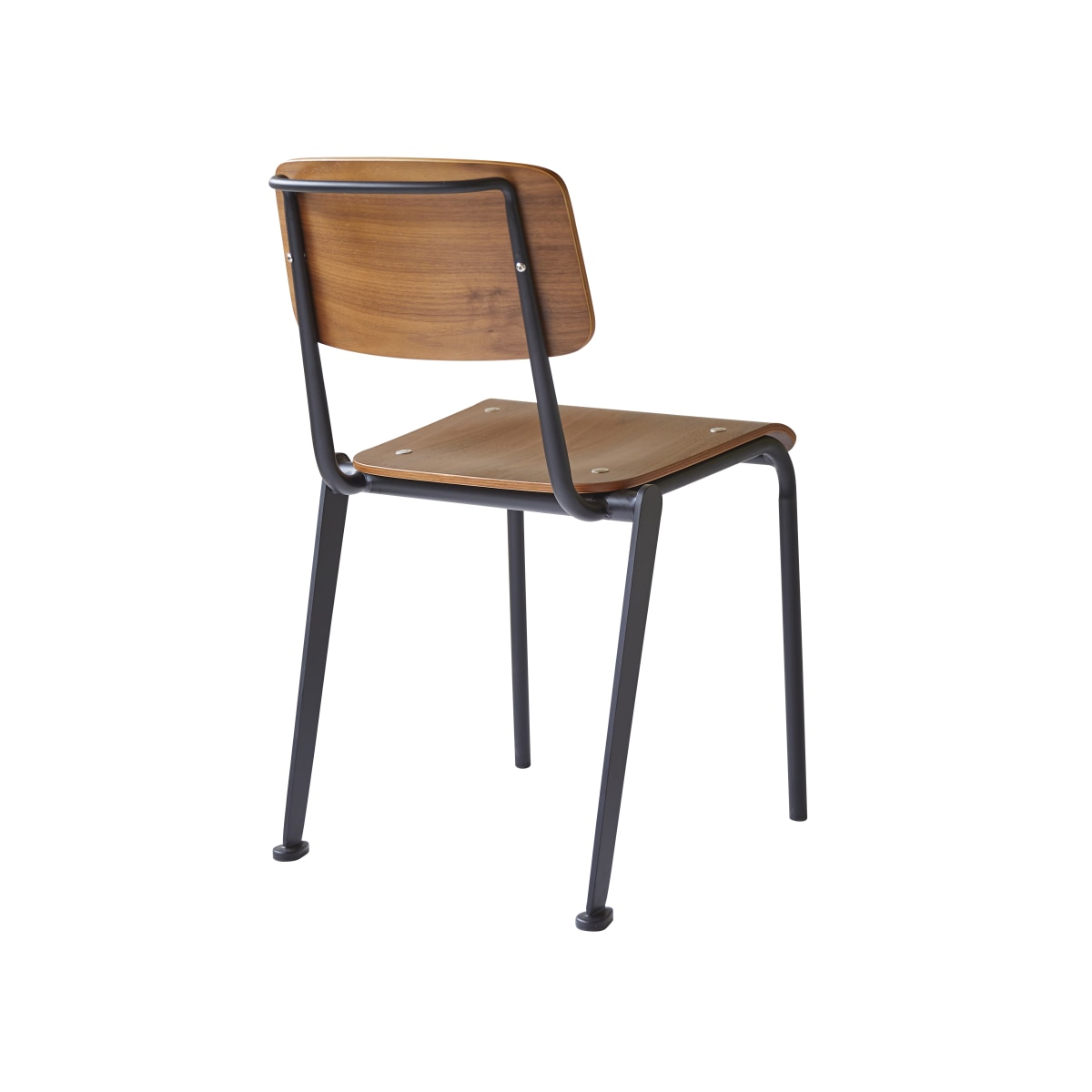 Chaise en Noyer massif, MIO noir, TIKAMOON