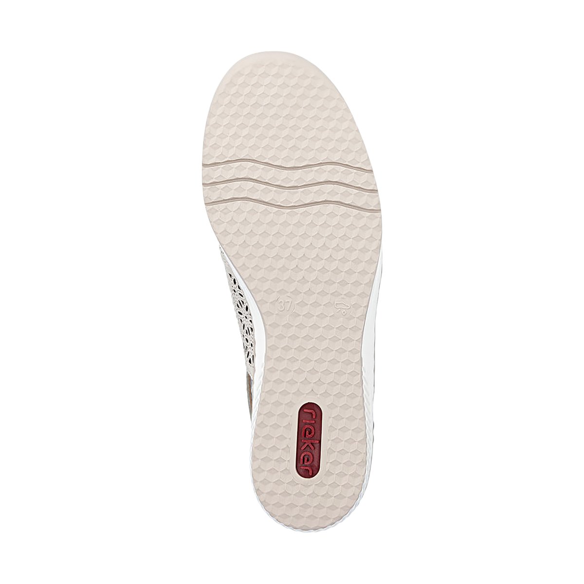 Sandales Compensé Cuir Massa beige, RIEKER