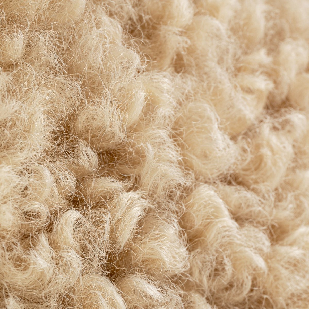 Fauteuil inclinable bouclé, TILDA beige, KARE DESIGN
