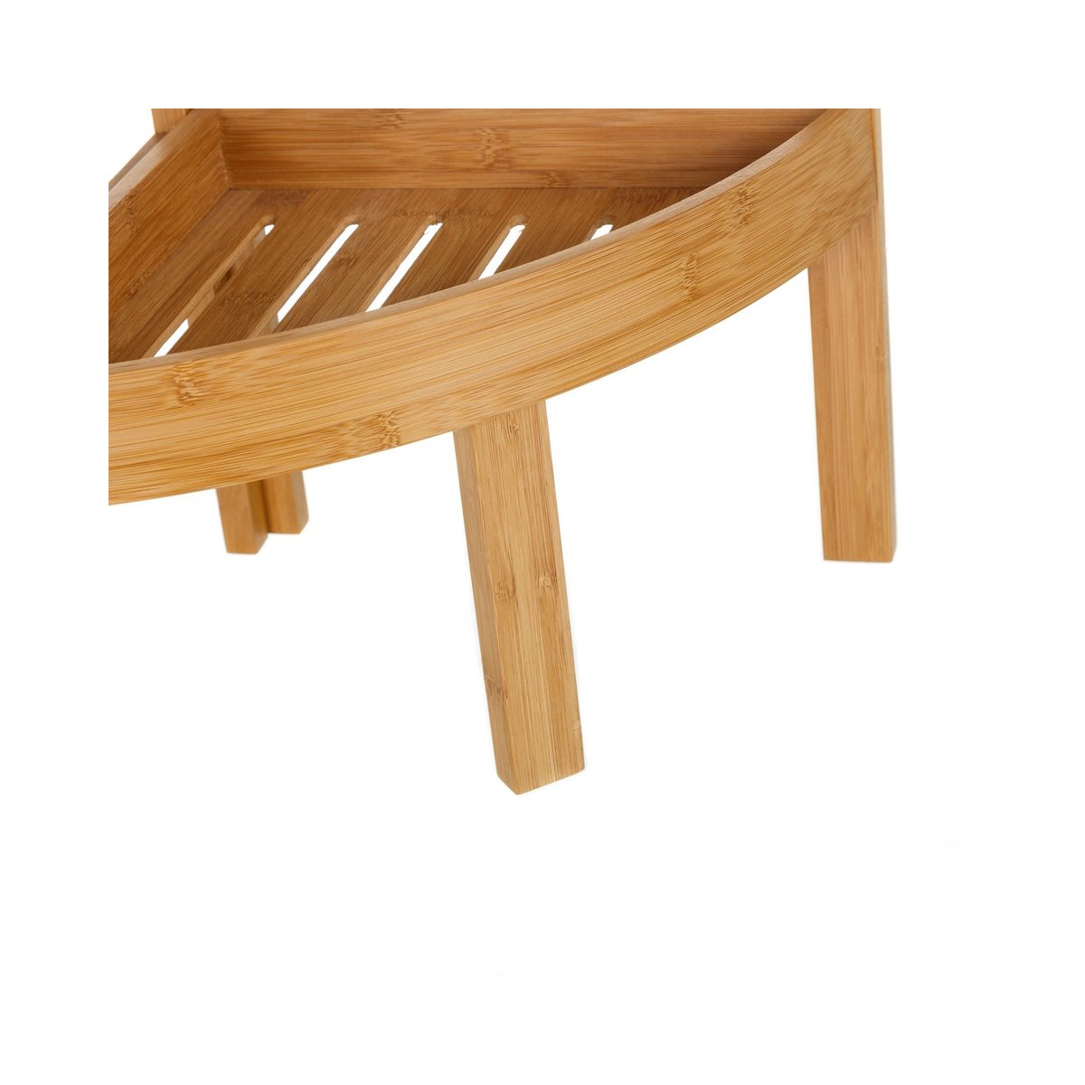 Étagère d'Angle pour WC ou Salle de Bain en Bambou bois, WADIGA